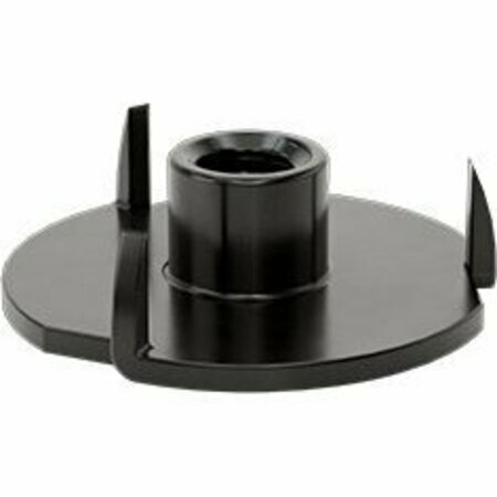 BSC PREFERRED Steel Tee Nut Inserts Black-Oxide 10-24 Thread Size 0.227 Installed Length, 50PK 90975A211